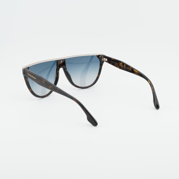 Victoria Beckham VB682S 234 Sunglasses Havana Aviator Frame, Blue Lenses main image 6